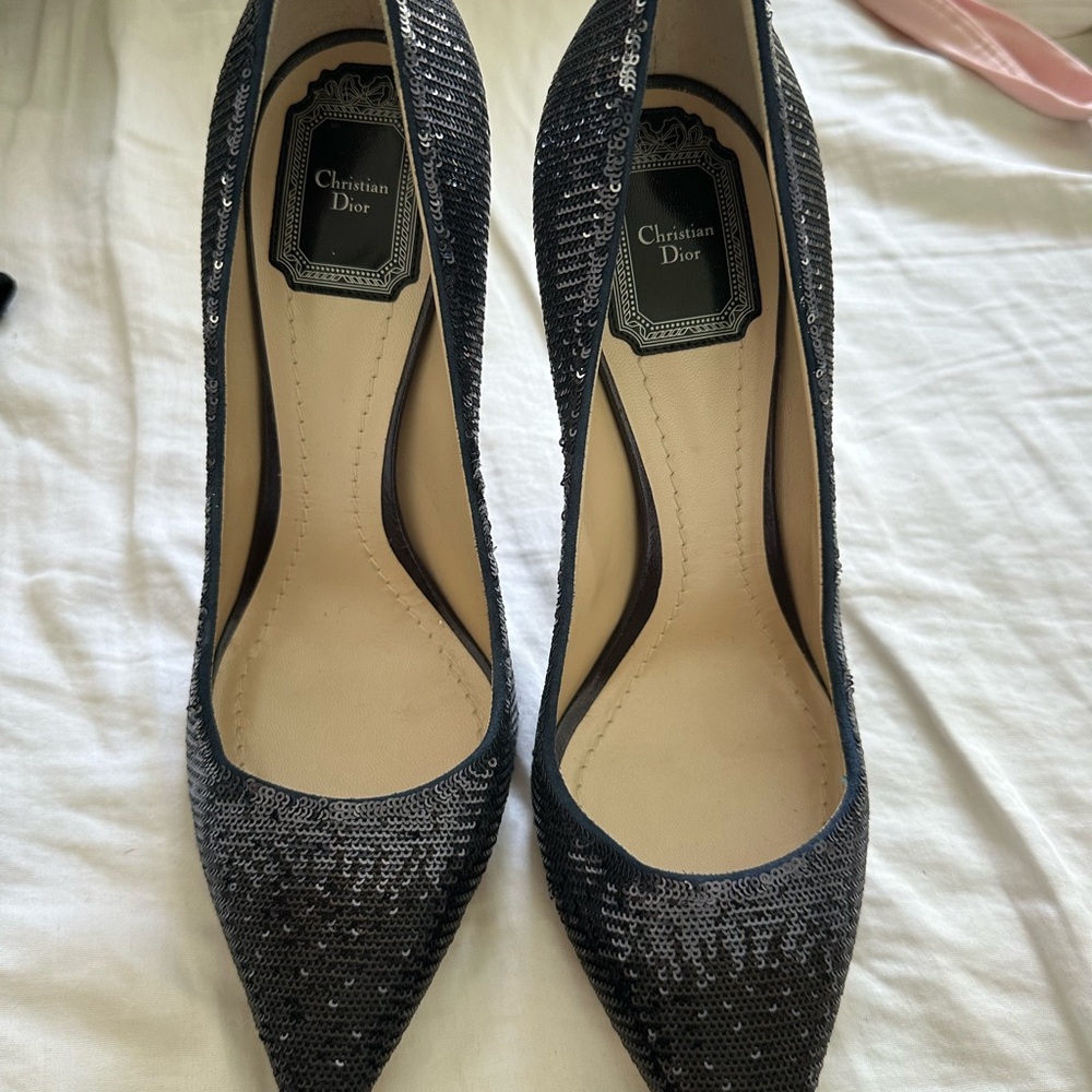 Brand new never worn without tags Christian Dior ombré sequin heels size 38
